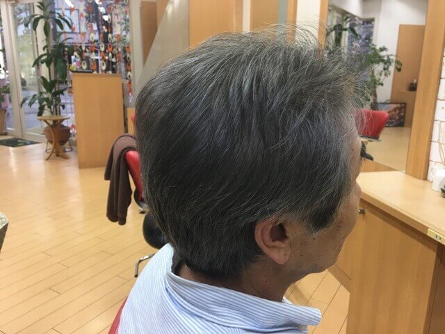 カラートリートメントの仕上がり写真