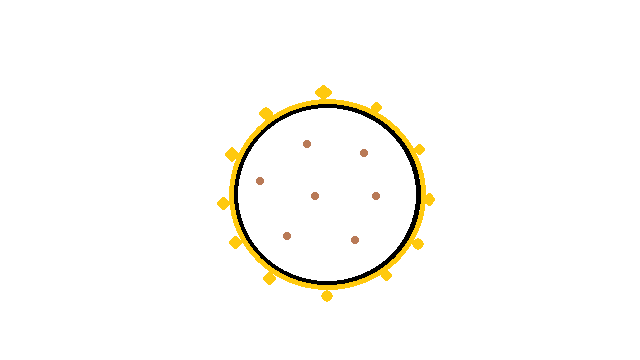 ヘナで染まった髪の毛のイラスト