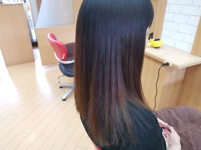 インナーカラーアッシュカラー後右
