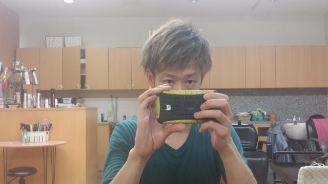 脱染剤で色を抜いた後の写真