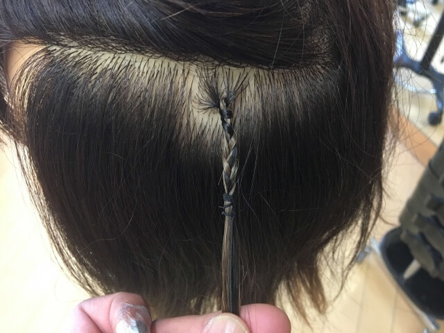 エクステ付けたての写真