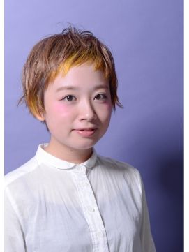 ポイントインナーカラーの写真