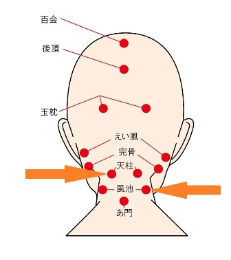 頭のツボの説明