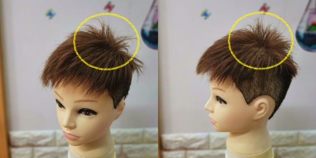 トップにボリュームを出す場所