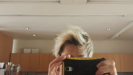 vo5でスタイリングする前の写真