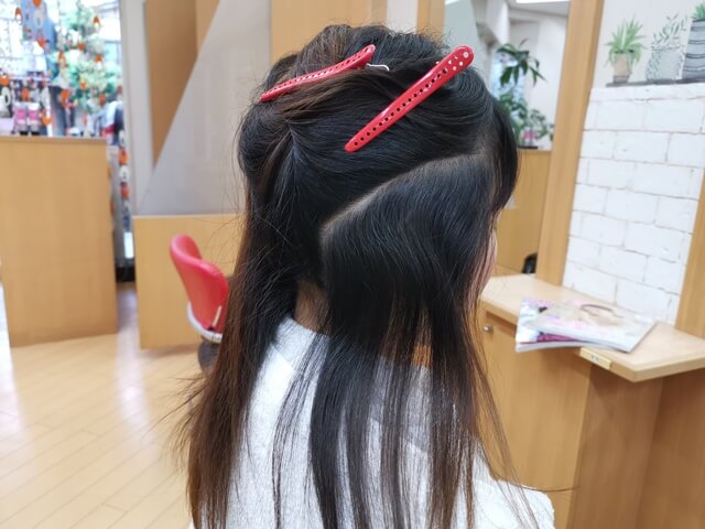 インナーカラーアッシュ前