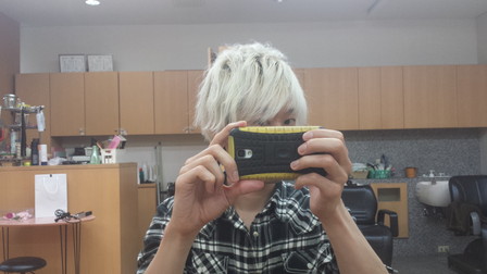 紫シャンプー紫トリートメントを使って6日目の写真　横
