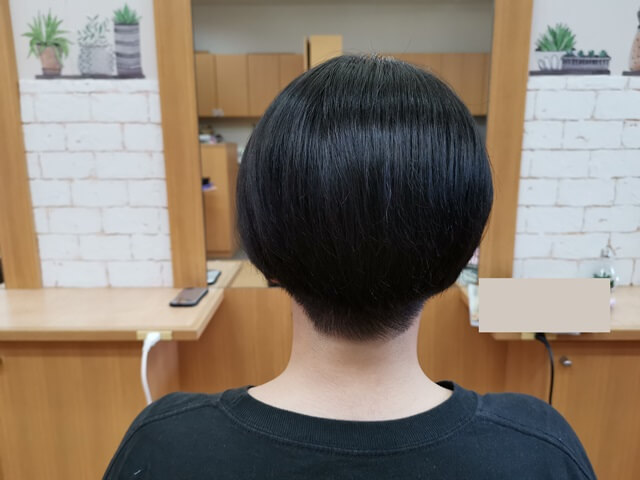 青系カラー染めた後