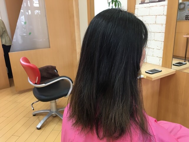 酸熱トリートメント前右