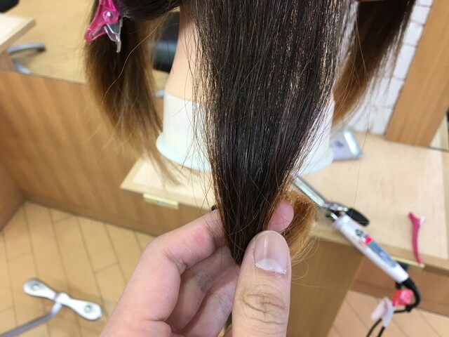 クレイツのアイロンを使った表面の写真