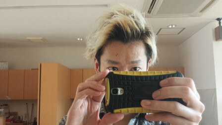 ミニーレメガフィックスでスタイリングした直後の写真