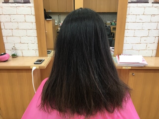 酸熱トリートメント前の写真