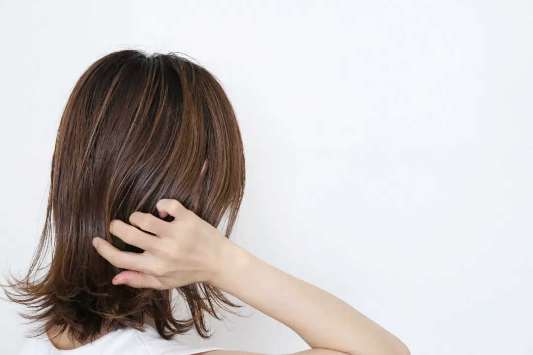 女性のメッシュの写真