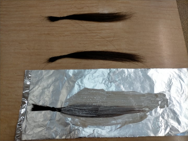 髪質改善した髪の毛にヘアカラーしている