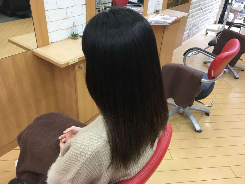 髪質改善トリートメント一か月後
