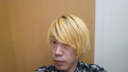 ブリーチ2回の髪の毛の写真