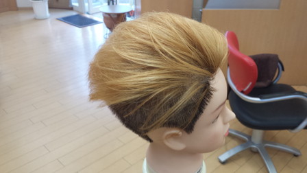 脱染して乾かした後の写真　横