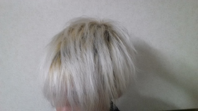 ホワイトブリーチして3日目の写真　横