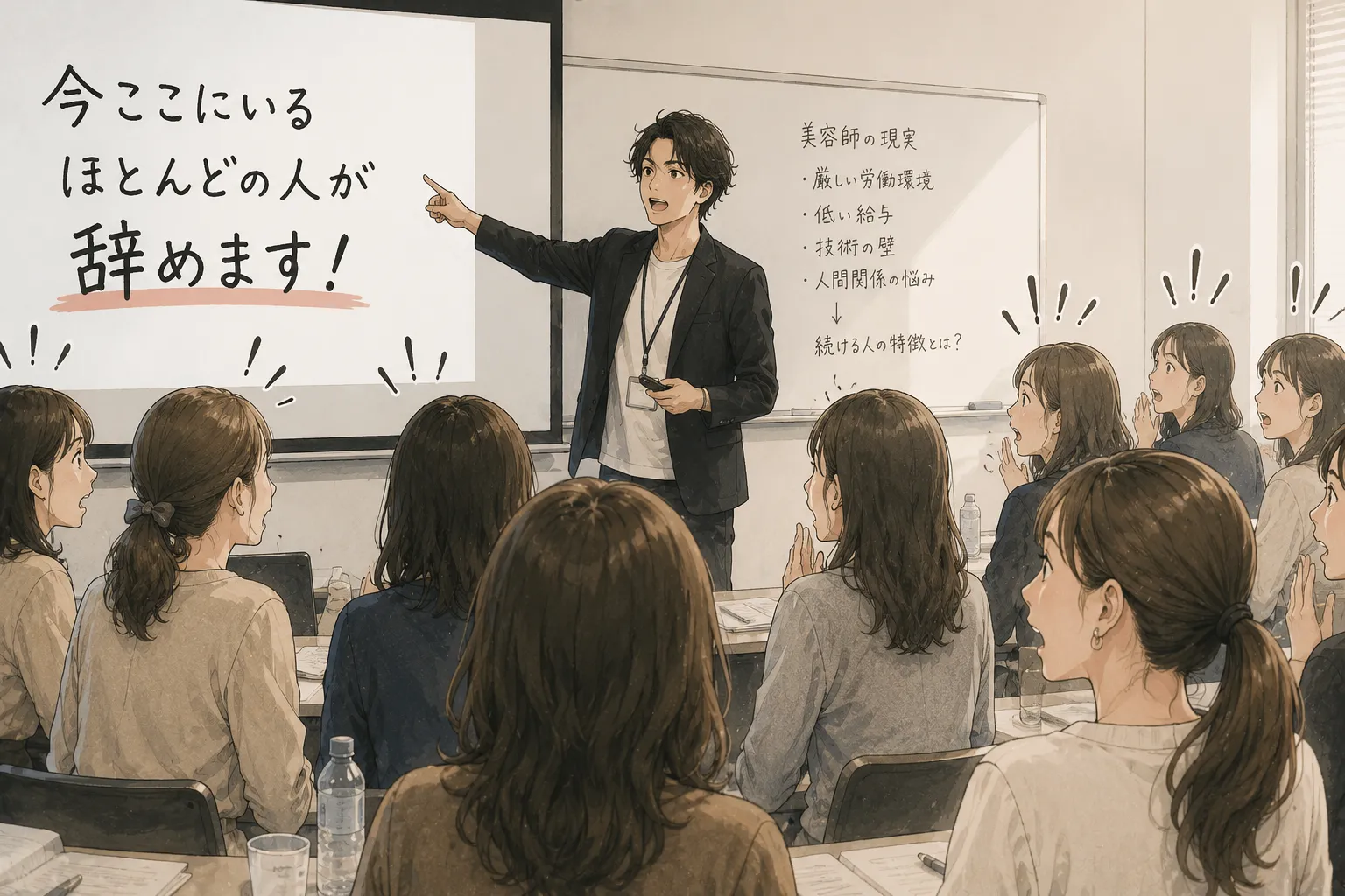 驚き発言の講師