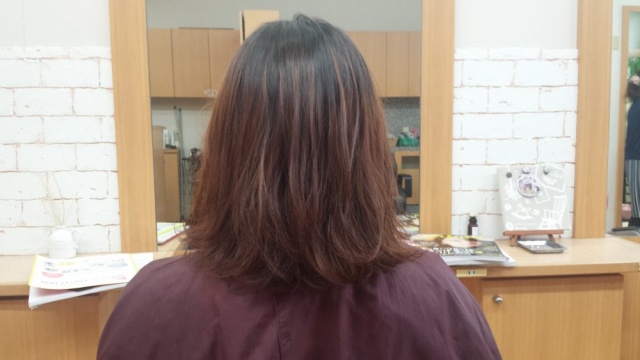 脱染後のモデル背面写真　