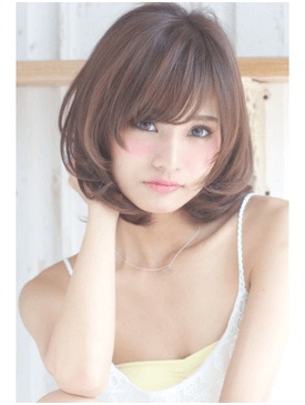 捻転毛おススメセミロングの写真