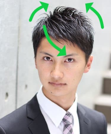 ドライヤーで乾かす風の向き