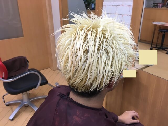 4回目ブリーチ終了の写真