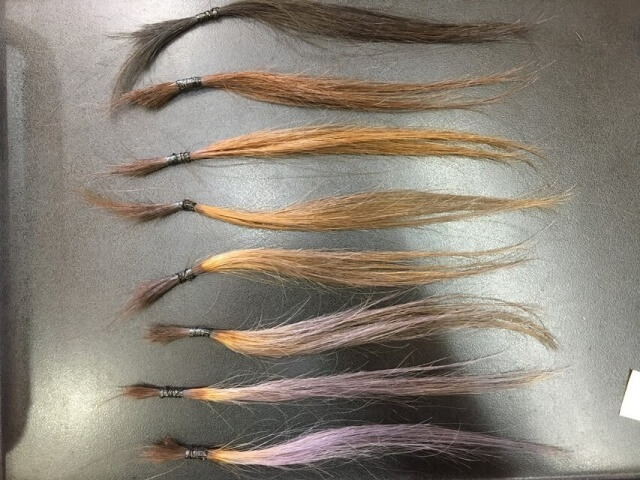 グレーアッシュシャンプー1回目の写真