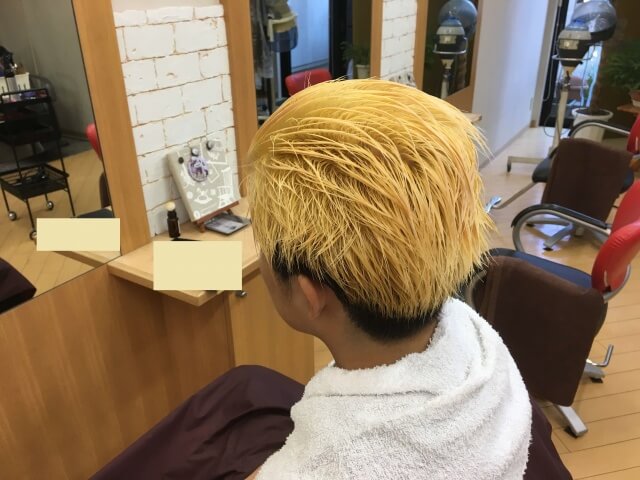 2回目ブリーチ終了の写真