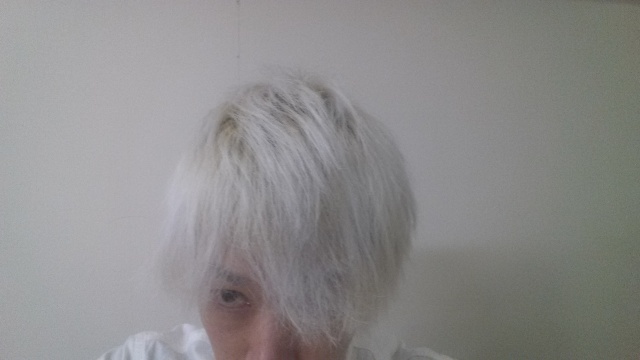 ホワイトブリーチして初日の髪の毛の色
