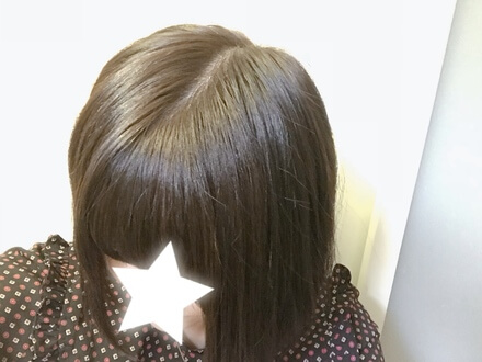 ブリティッシュアッシュで染めた髪