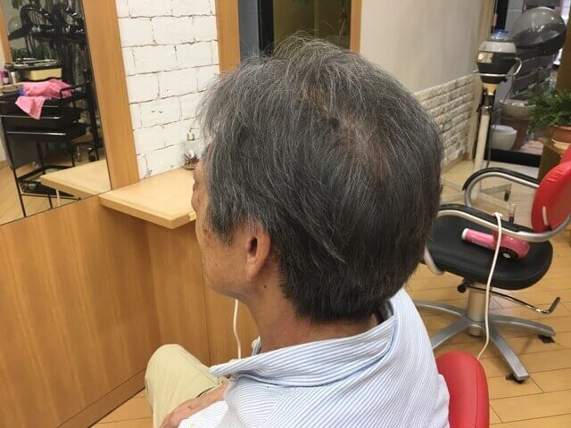 カラートリートメントの仕上がり写真