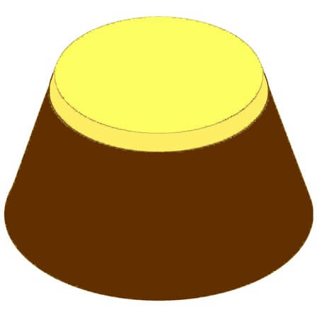 逆プリンのイラスト