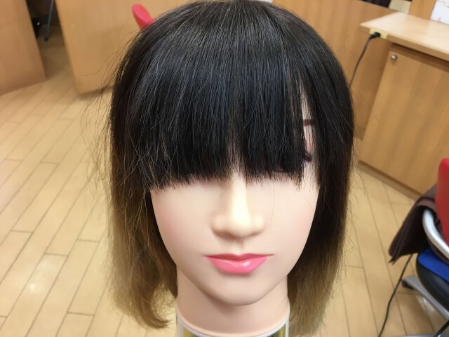 マジックカーラーの仕上げ写真