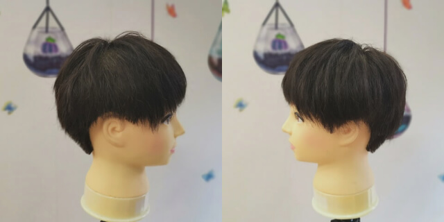 ライトナー前の黒髪左右