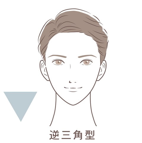 逆三角形の男性のイラスト