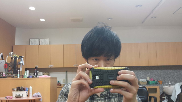 髪の毛を乾かした後の髪の毛の写真