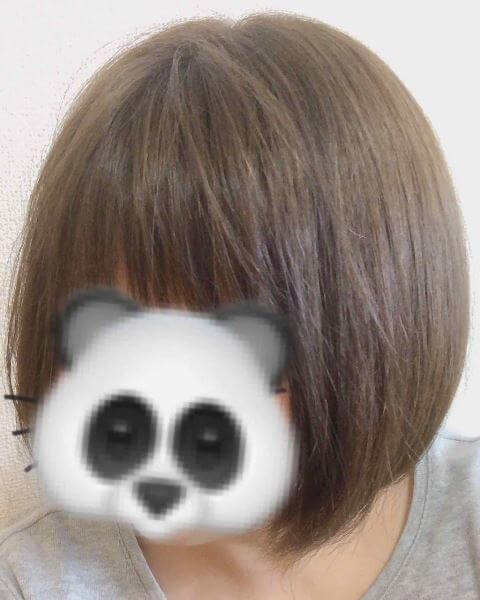 パールアッシュ染め後