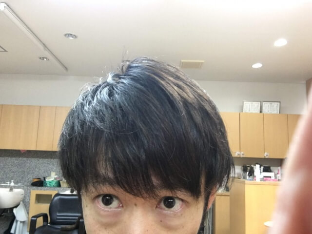 濡れた髪にニベアを付けて乾かした写真アップ