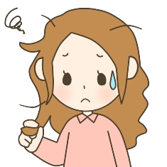 寝癖のイラスト
