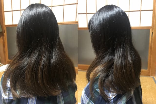 よくあるツヤツヤ髪質改善一か月後