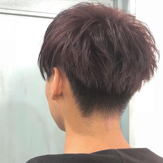 メンズ赤髪ブリーチなし