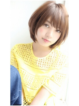 縮毛おススメセミロングの写真