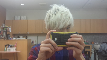 紫シャンプー紫トリートメントを使って3日目の写真　横
