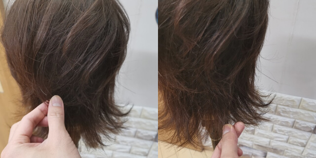 束感を作っているところ