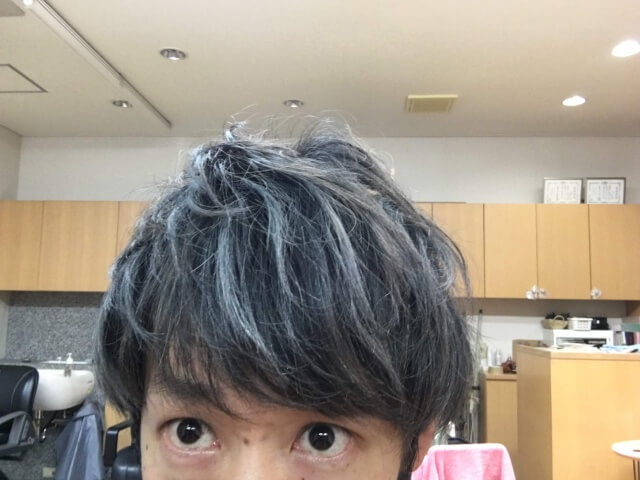 カラーワックス使用後アップ写真