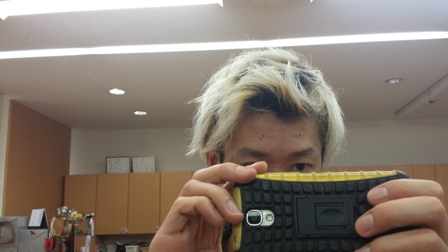 24ｈヘアスプレーでスタイリング後　夕方の写真　