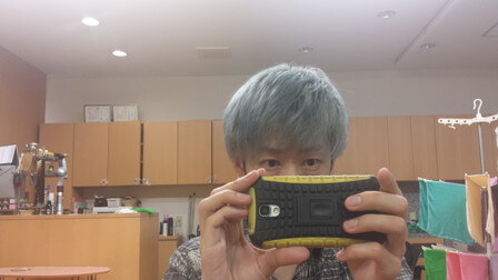カラーバターで染めた後の写真
