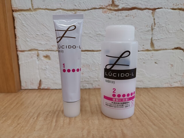 市販ヘアカラー1剤と2剤