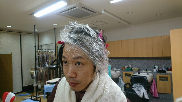 ラップを巻いて時間を置いている写真